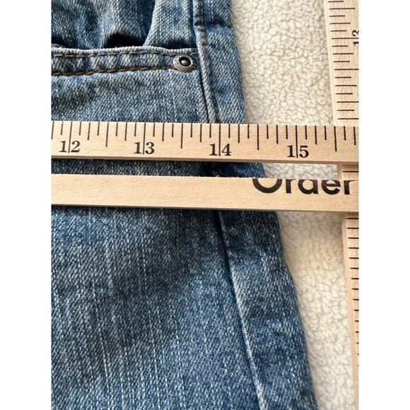 Lee Dungarees Slim Bootcut Size 14 Adjustable Waist See Pics 5 Pocket Blue Jeans - Picture 5 of 13